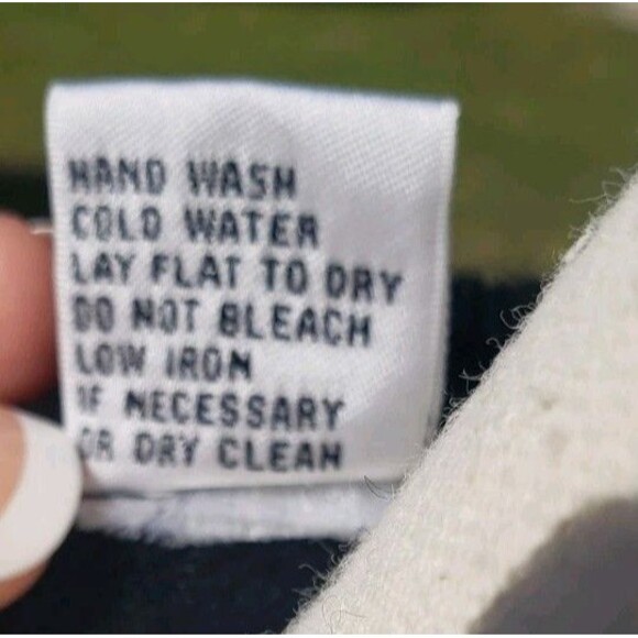 Vtg Cedars M Lambswool Angora Black Sweater Beads Pearls Sequins Ugly Christmas - Picture 6 of 12